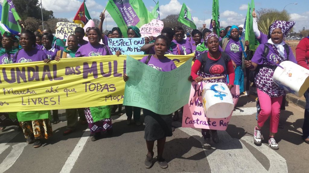 Hundreds of women demand a People-Centered Agenda for SADC